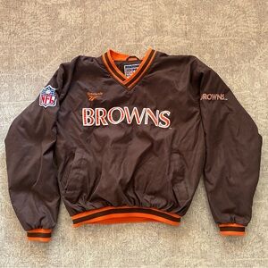 1990's Reebok Pro Line Cleveland Browns Field Jacket Size Medium